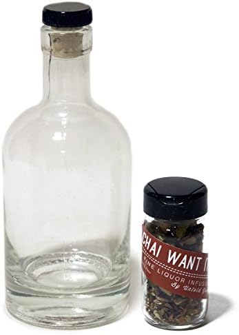 Untold Goods Spirits Infusion Kit - Quickly Add Flavor to Gin Rum Whiskey (Chai Want It!, 1 Vial + 1 Bottle)