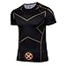 Topway Men's Short Sleeve Crewneck Compression Super Heroes T-shirt Wicking Tee