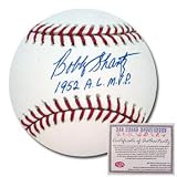 Bobby Shantz Autographed Baseball with 1952 AL MVP Inscription