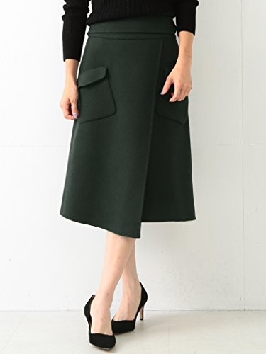 (デミルクスビームス) Demi-Luxe BEAMS / ポケット付き リバーラップ風 スカート