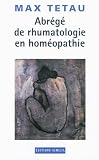 Livres Hom�opathie - Abr�g� de rhumatologie en hom�opathie