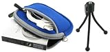 Neoprene Sleeve Case (Dark Blue) and Spider Tripod for Canon PowerShot SD1400IS 14.1 MP Digital Camera Silver