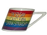 Rainbow I'm So Gay/slant Mug, 14oz
