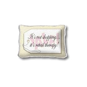Retail Therapy Pillow - 9 x 13 Pillow
