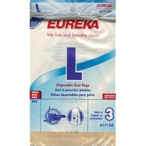 Eureka 61715 Style L Replacement Vacuum Bags (3 pack)