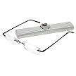 Foster Grant Reading Glasses Angie with Tube Rimless-Silver (+1.75)