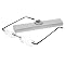 Foster Grant Reading Glasses Angie with Tube Rimless-Silver
