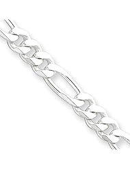 Sterling Silver 4.25mm Figaro Chain 7 Inches