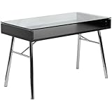 Brettford Desk with Tempered Glass Top
