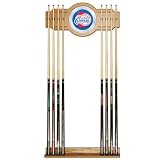 Los Angeles Clippers NBA Billiard Cue Rack with Mirror