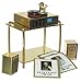 Dollhouse Miniature Record Player with Records