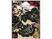 BLUE MOON MADAME DELPHINE'S CHARMS-FILIGREE LEAVES-BLACK