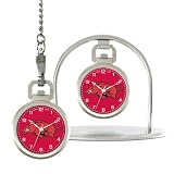 Arkansas Razorbacks Stainless Steel Pocket Watch