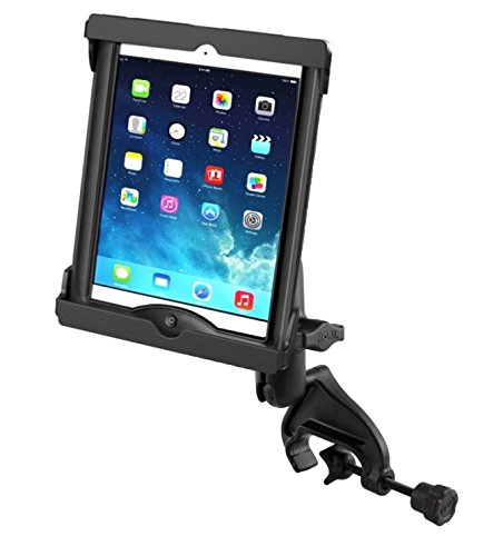 Yoke Clamp Mount w/ Cradle Fits Apple iPad Air 1 2 w/ LifeProof & Otterbox Cases