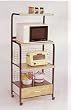 Kitchen Microwave Rack w/Electric Sock