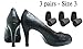 Flash on Heels Heel Replacements or Protectors - 3 Pairs - 1 Size