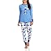 Disney Pajama Thermal Sleep Top and Pant 2 Piece Sleepwear Set