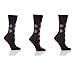 Ladies/Womens Cotton Rich Honeycomb Top Floral Pattern Socks (Pack Of 3)
