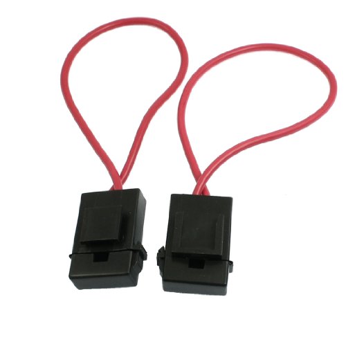 2 Pcs Auto Car Audio Inline Blade Fuse Holder Black Red DC 12V Joseph J. Willeyert