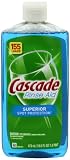 Cascade Rinse Aid, Dishwasher Rinse Agent, Original Scent, 16-Fluid Ounce Bottle