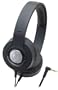 audio-technica SOLID BASS �|�[�^�u���w�b�h�z�� �u���b�N ATH-WS33X BK