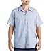 Dickies Occupational Workwear LS535BLS Polyester/Cotton Men's Short Sleeve Industrial Work Shirt, GM Blue and White Stripe