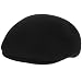 New 100% Wool Felt Ascot Ivy Driver Cabbie Hat Cap Black Medium