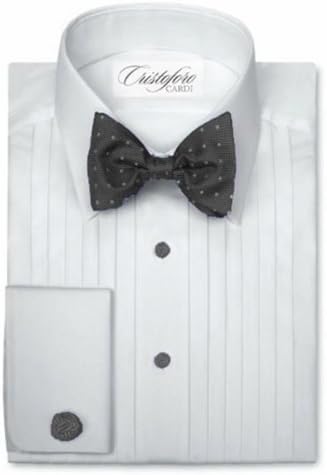 Cotton Tuxedo Shirt - 1/2 Inch Pleat Laydown Collar (18 - 36/37)