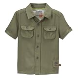 Toddler Boys' Genuine Kids from OshKosh™ Short-Sleeve Solid Woven Top - Irish Moss