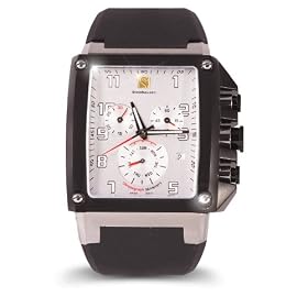 Steinhausen Mens TW524W Riviera Retro Sport Swiss Quartz White Dial Watch by Steinhausen