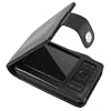 Full Flap Leather Case for Creative Zen, Black