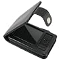 Full Flap Leather Case for Creative Zen, Black