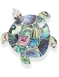 Paua Shell Turtle Pin/Pendant