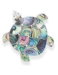 Paua Shell Turtle Pin/Pendant