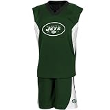 Reebok New York Jets Boys (4-7) Raglan Tank & Short Set Kids 7 Large