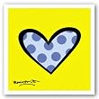 Bee Bop Love by Romero Britto 7.5"x7.5" Art Print Poster