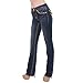 Sexy Couture Women's S98-PS Mid Rise Bootcut Jeans