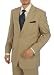 Presidential Suit Signature Collection Mens Suit Italian Merino Wool 140s Two Button Jacket Flat Front Pants Business Suit Sand Tan