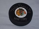 Tony Esposito Autographed Chicago Blackhawks Puck