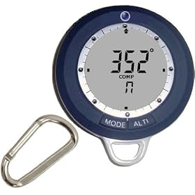 Click here to buy Ambient Weather WS-108C Digital Compass, Altimeter, Barometer, Thermometer, Clock.