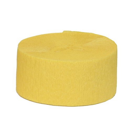 Buttercup Yellow Crepe Streamers 81'