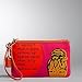 NEW AUTHENTIC COACH BONNIE CASHIN GRAPHIC WRISTLET 42582 (Fuchsia/Orange)