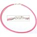 Rubber Cord Anklet Pink 9"