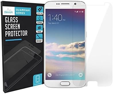 Samsung Galaxy S6 HD Clear Ballistic Glass Screen Protector, Flexion™ [Guardian Series] **NEW** Ultra Clear World's Thinnest HD Premium Ballistic 99.9% Touch Accurate Perfect Fit Screen Protector Maximum Screen Protection for Galaxy S6 ATT Verizon T-Mobile [Lifetime Warranty]
