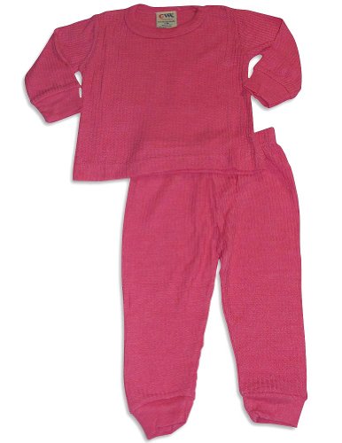 Carters Watch the Wear - Toddler Girls Long Sleeve Thermal Set, Fucshia (Size 3T)