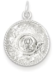 Sterling Silver Sombrero Charm