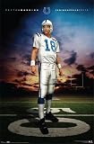 Indianapolis Colts (Peyton Manning Standing on Field) Sports Poster Print - 24