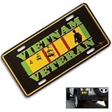 Vietnam Vet Flag Car Tag