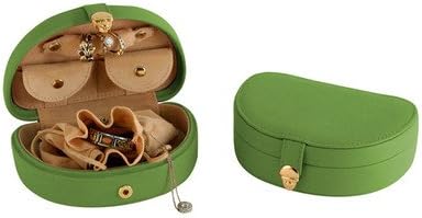 Mini Jewel Box Leather: Florentine Napa, Color: Green
