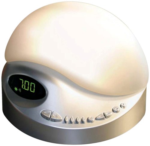 BioBrite Sunrise Clock Radio Platinum